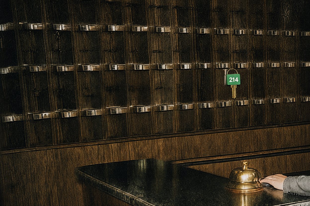 Only one key is left on the board: 214.