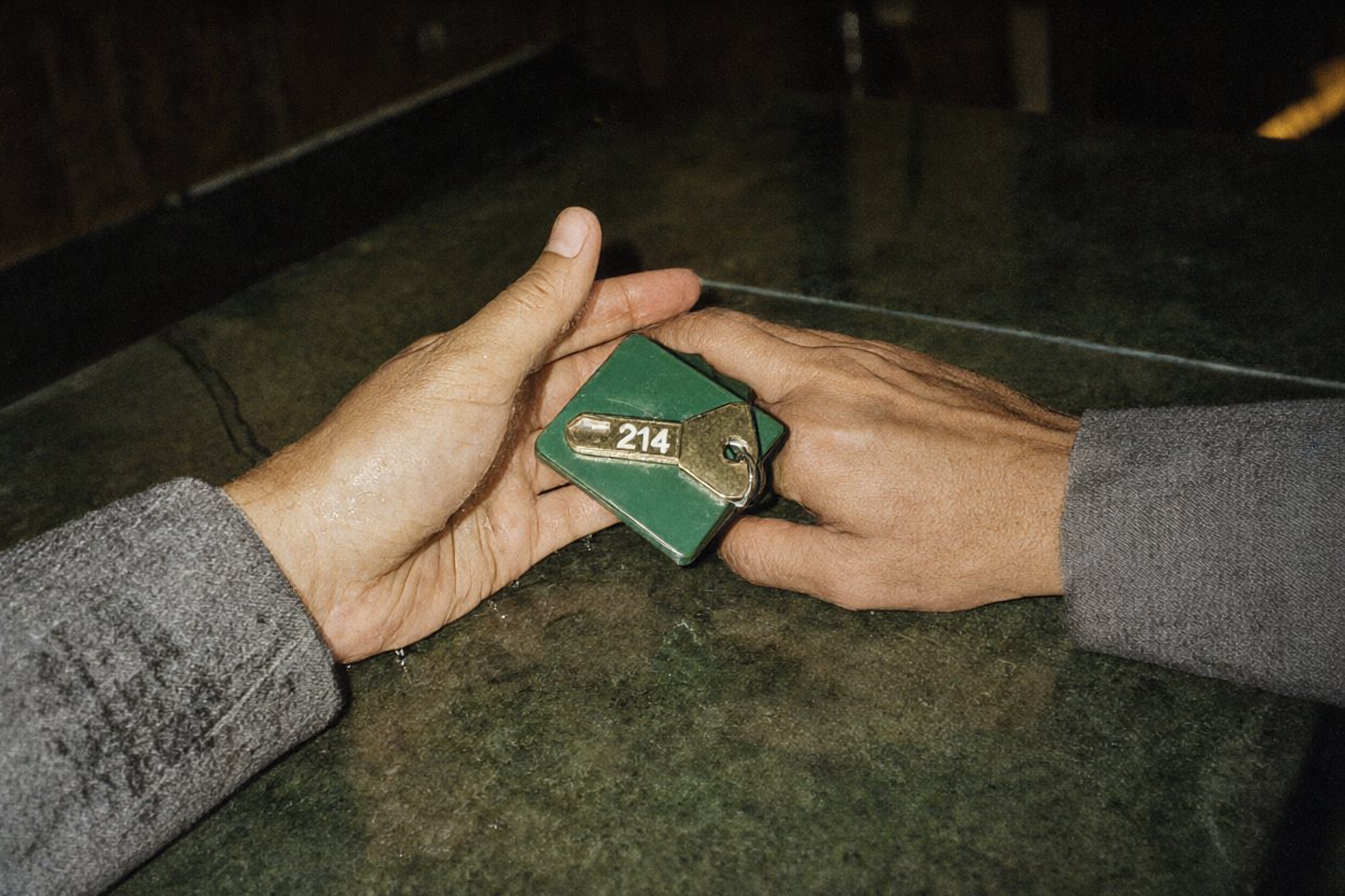 The key changes hands.