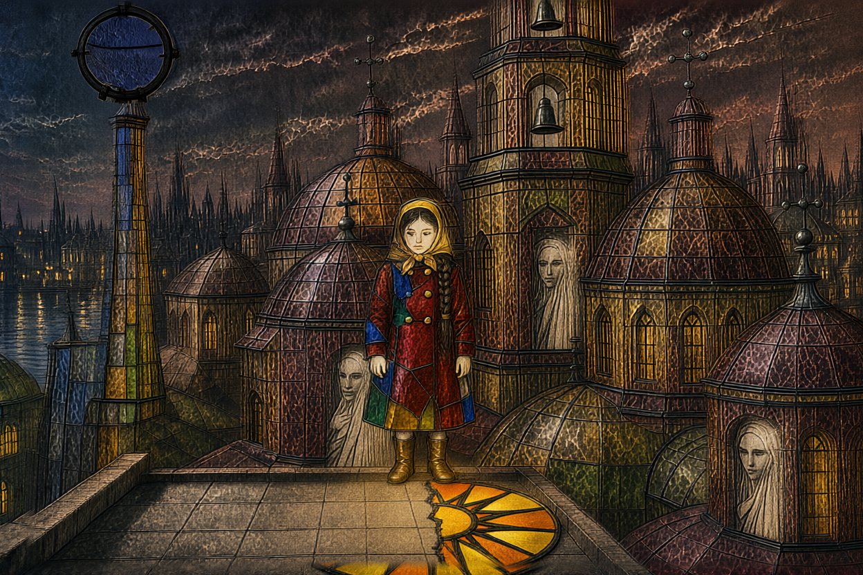 In the red east quarter, a girl finds the other half.